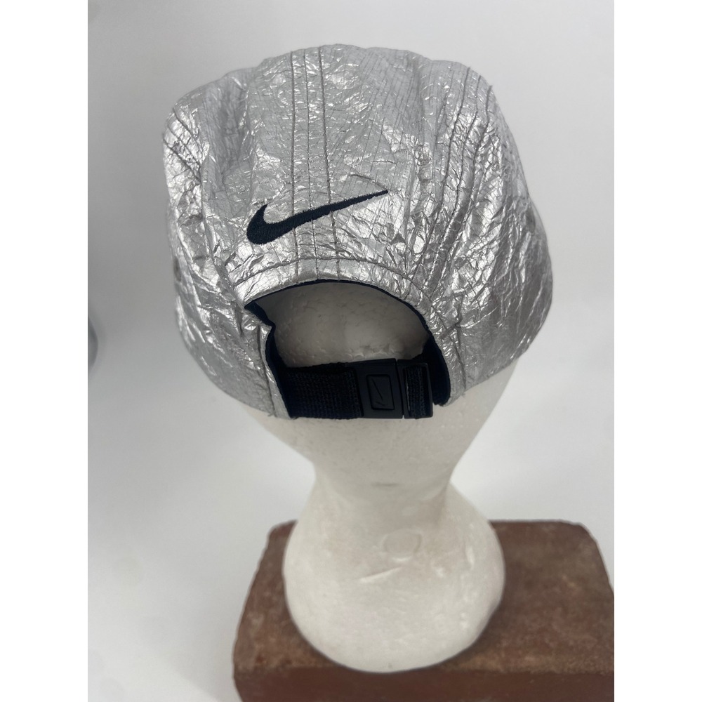 Nike AW84 Dri-FIT 5 Panel Cap Silver Reflective Metallic Mars Landing Cap - Picture 9 of 9